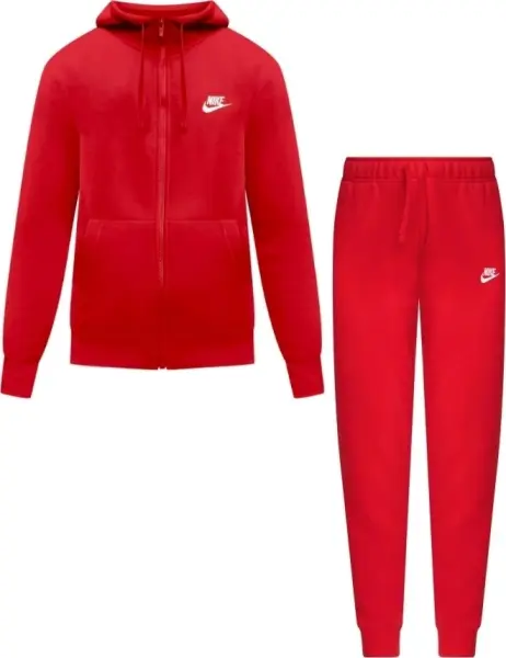 Спортивный костюм женский Nike SPORTSWEAR CLUB FLEECE красный DQ5471-657__DQ5174-657