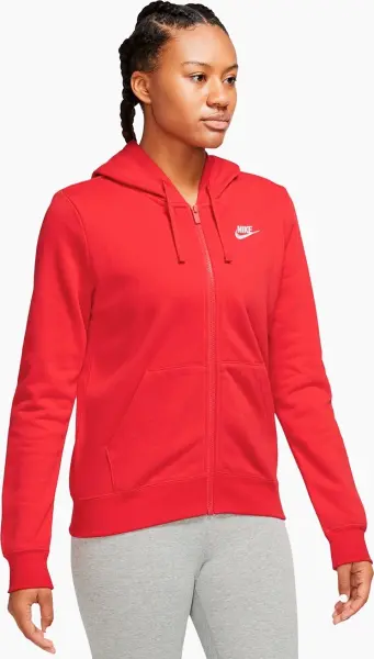 Спортивный костюм женский Nike SPORTSWEAR CLUB FLEECE красный DQ5471-657__DQ5174-657