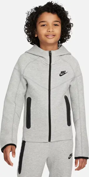 Толстовка підліткова Nike TECH FLEECE сіра FD3285-063