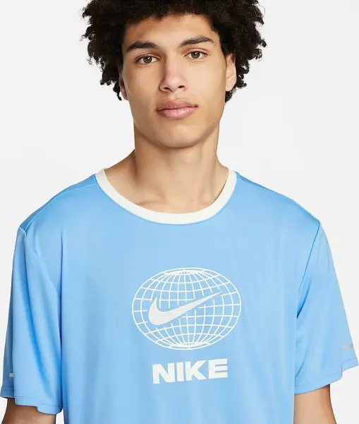 Футболка Nike DRI-FIT HERITAGE голубо-темно-синяя DM4797-412