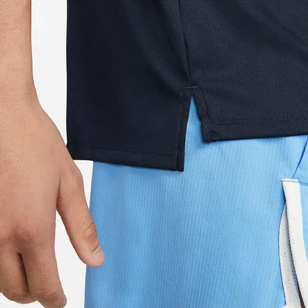 Футболка Nike DRI-FIT HERITAGE голубо-темно-синяя DM4797-412