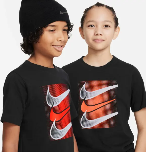 Футболка подростковая Nike SPORTSWEAR CORE BRANDMARK черная DX9525-010