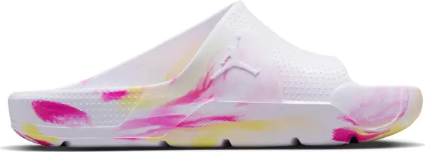 Шлепанцы подростковые Nike JORDAN POST (GS) бело-желто-розовые FZ3154-156