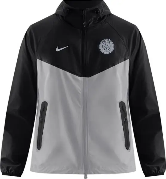 Ветровка Nike PARIS SAINT-GERMAIN TECH WINDRUNNER серо-темно-серая HQ4981-060
