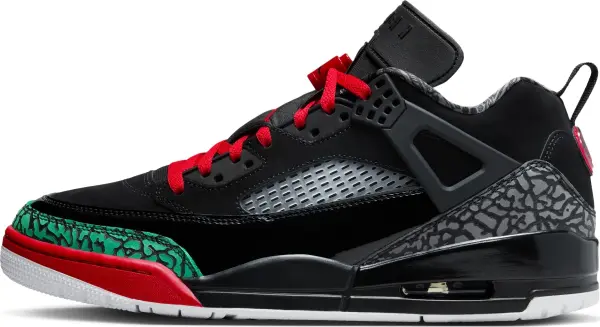 Кросівки Nike JORDAN SPIZIKE LOW чорно-червоно-зелені FQ1759-060