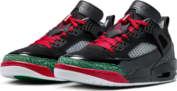 Кросівки Nike JORDAN SPIZIKE LOW чорно-червоно-зелені FQ1759-060