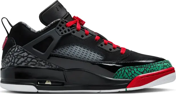 Кросівки Nike JORDAN SPIZIKE LOW чорно-червоно-зелені FQ1759-060