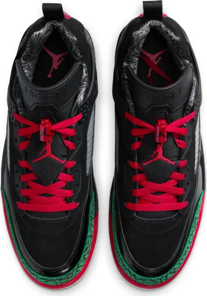 Кросівки Nike JORDAN SPIZIKE LOW чорно-червоно-зелені FQ1759-060