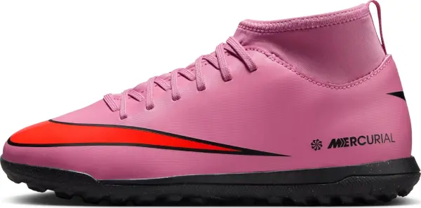 Сороконіжки (шиповки) дитячі Nike JR MERCURIAL SUPERFLY 10 CLUB TF рожево-червоні FQ8313-600