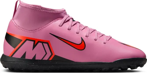 Сороконіжки (шиповки) дитячі Nike JR MERCURIAL SUPERFLY 10 CLUB TF рожево-червоні FQ8313-600