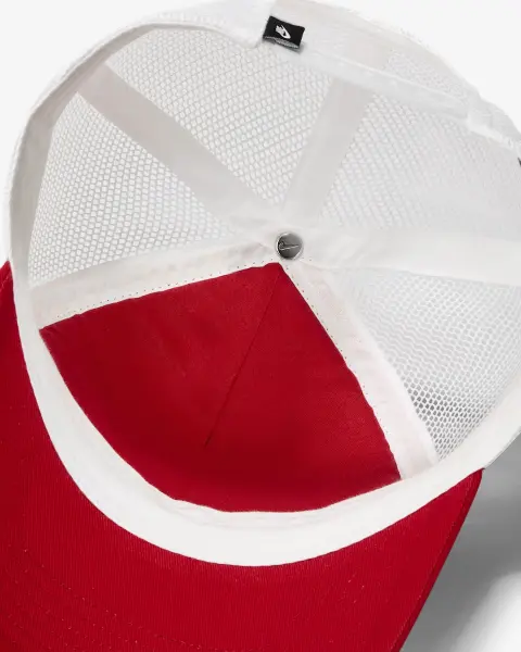 Бейсболка подростковая Nike RISE STRUCTURED TRUCKER красно-белая FB5363-687