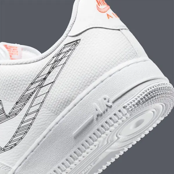 Кроссовки Nike AIR FORCE 1 LOW "3D SWOOSH" белые DR0149-100