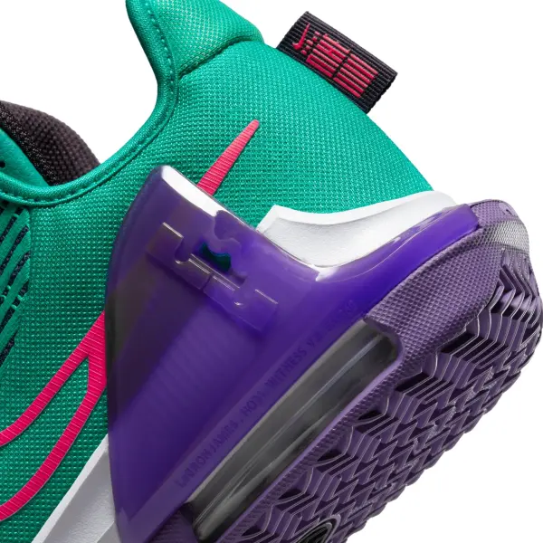 Кроссовки баскетбольные Nike LEBRON WITNESS VI бирюзово-фиолетово-розовые CZ4052-300
