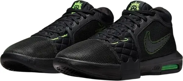 Кроссовки баскетбольные Nike LEBRON WITNESS VIII черно-салатовые FB2239-002