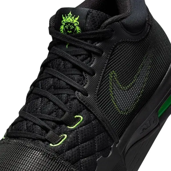 Кроссовки баскетбольные Nike LEBRON WITNESS VIII черно-салатовые FB2239-002