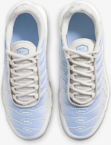 Кроссовки подростковые Nike AIR MAX PLUS (GS) молочно-голубые CD0609-411