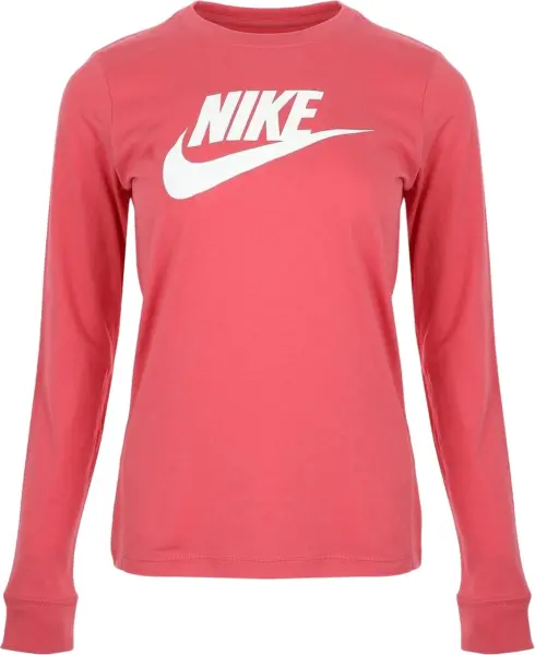 Лонгслив женский Nike SPORTSWEAR ESSENTIAL FUTURA коралловый BV6171-622