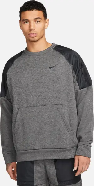 Свитшот Nike THERMA-FIT темно-серо-черный DQ4854-071