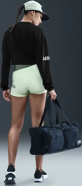 Свитшот женский Nike PRO DRI-FIT FRENCH TERRY черный HV3591-010