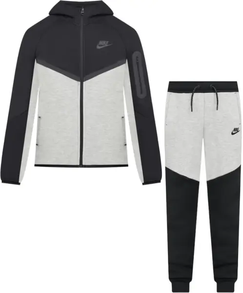 Спортивний костюм підлітковий Nike SPORTSWEAR TECH FLEECE чорно-сірий HV5867-064__HV5869-012