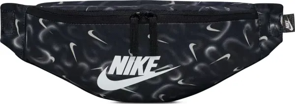 Сумка на пояс Nike HERITAGE AIRBRUSH чорно-біла HV6612-010