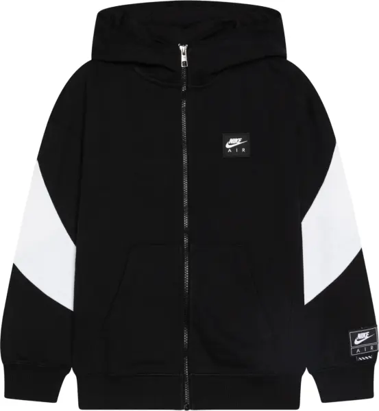 Толстовка підліткова Nike AIR FLEECE чорно-біла HV1219-010