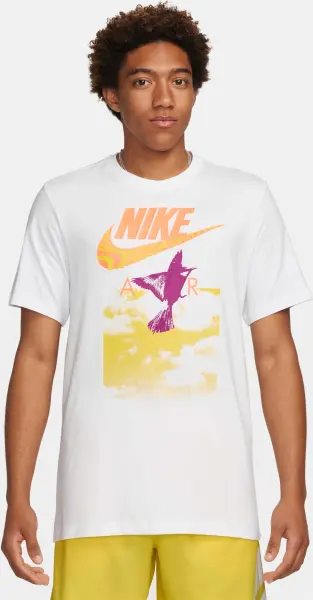 Футболка Nike BRANDRIFF IN AIR бело-оранжево-розовая FQ3774-100
