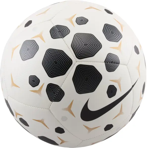 Футбольный мяч Nike PITCH бело-черно-золотой Размер 5 HV6249-100