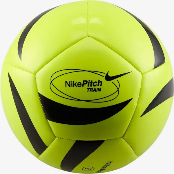 Футбольний м'яч Nike PITCH лимонно-чорний Розмір 5 HV6341-702