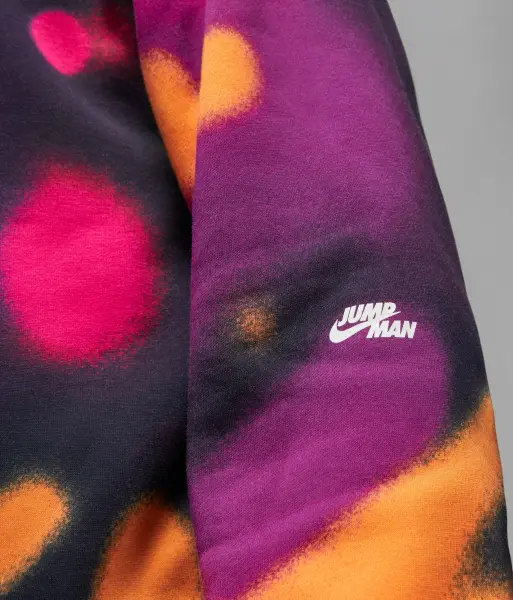 Худі Nike JORDAN FLIGHT MVP FLEECE помаранчево-рожево-фіолетове DV4587-705
