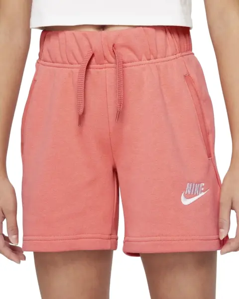 Шорты подростковые Nike SPORTSWEAR CLUB FRENCH TERRY коралловые DA1405-603