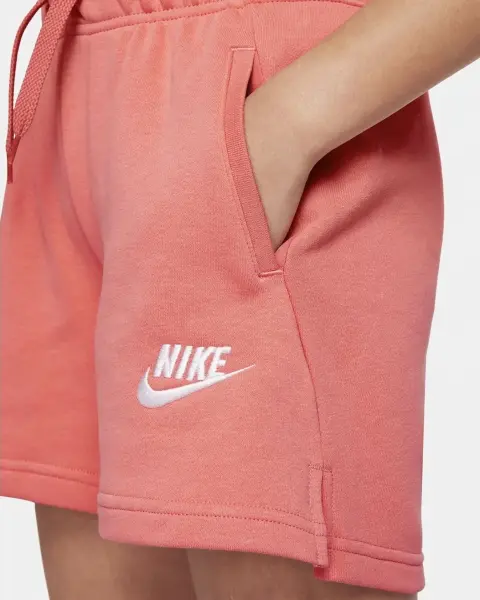 Шорты подростковые Nike SPORTSWEAR CLUB FRENCH TERRY коралловые DA1405-603