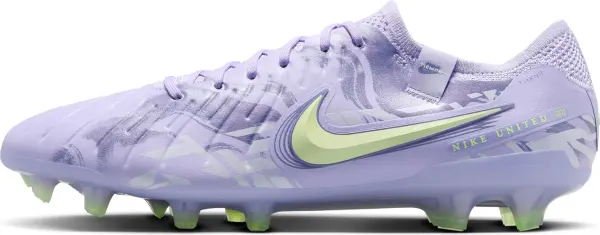 Бутси Nike UNITED TIEMPO LEGEND 10 ELITE FG NU1 фіолетово-лаймові HF1592-500