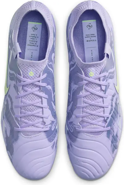 Бутси Nike UNITED TIEMPO LEGEND 10 ELITE FG NU1 фіолетово-лаймові HF1592-500