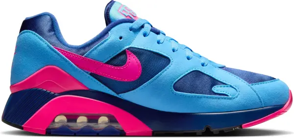Кроссовки Nike AIR 180 голубо-темно-сине-розовые HQ1706-401