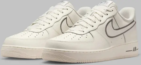 Кроссовки Nike AIR FORCE 1 '07 бежево-серые IB7677-101