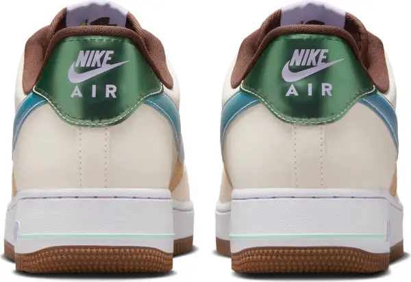 Кросівки Nike AIR FORCE 1 RETRO QS біло-коричнево-бірюзово-блакитні IB5722-100
