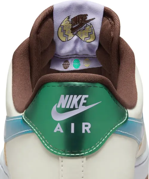Кросівки Nike AIR FORCE 1 RETRO QS біло-коричнево-бірюзово-блакитні IB5722-100