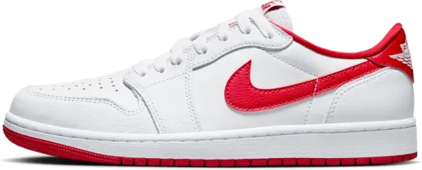 Кросівки Nike AIR JORDAN 1 RETRO LOW OG біло-червоні CZ0790-161