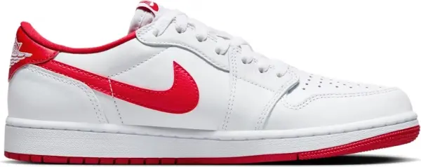Кросівки Nike AIR JORDAN 1 RETRO LOW OG біло-червоні CZ0790-161