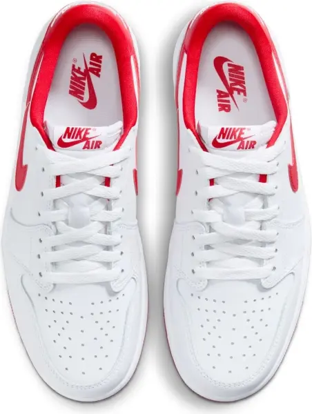 Кросівки Nike AIR JORDAN 1 RETRO LOW OG біло-червоні CZ0790-161