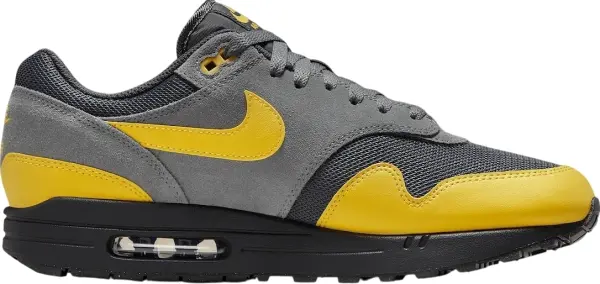 Кроссовки Nike AIR MAX 1 ESSENTIAL темно-серо-желтые FZ5808-014