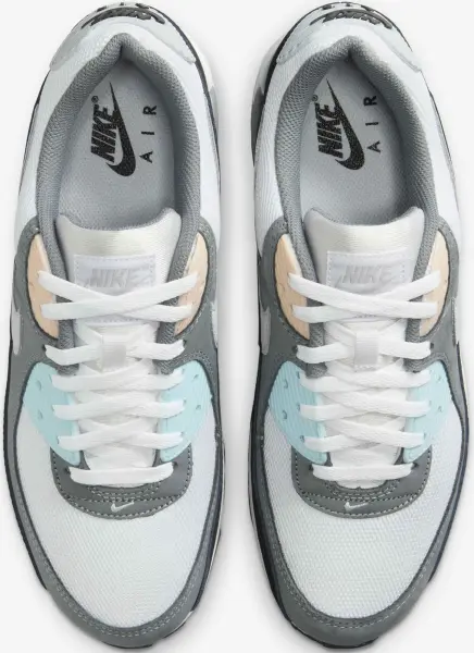 Кросівки Nike AIR MAX 90 сіро-біло-блакитно-бежеві IB7674-001
