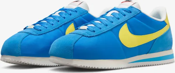 Кроссовки Nike CORTEZ TEXTILE голубо-желтые HF0263-402
