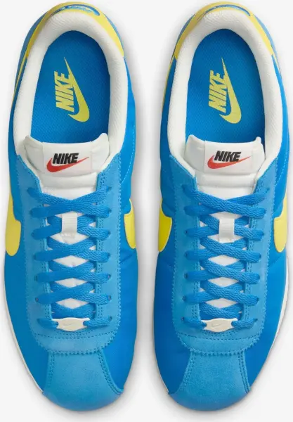 Кроссовки Nike CORTEZ TEXTILE голубо-желтые HF0263-402