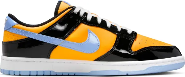 Кроссовки Nike DUNK LOW RETRO SE желто-черно-голубые IB6400-001