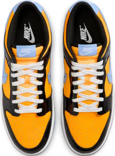 Кроссовки Nike DUNK LOW RETRO SE желто-черно-голубые IB6400-001