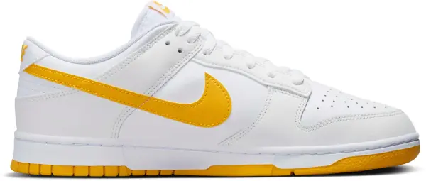 Кросівки Nike DUNK LOW RETRO біло-жовті DV0831-110