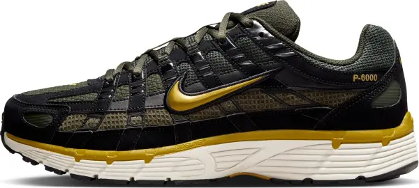 Кросівки Nike P-6000 SE чорно-темно-зелено-жовті IB2986-003