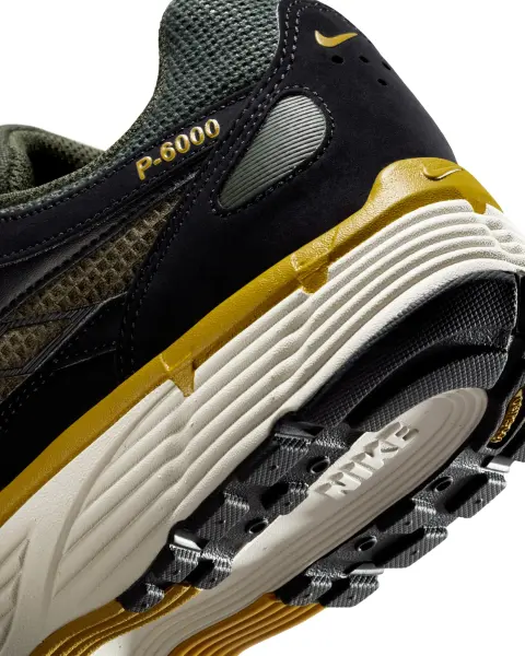 Кросівки Nike P-6000 SE чорно-темно-зелено-жовті IB2986-003